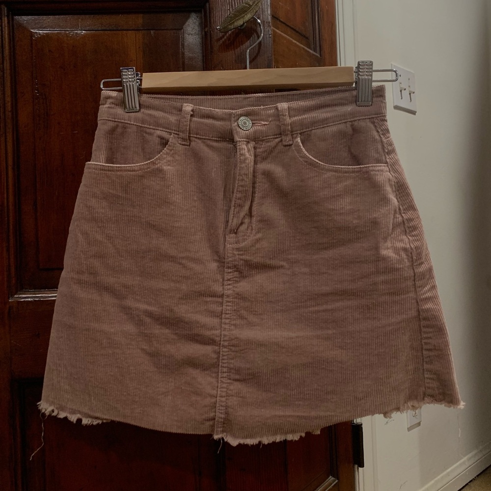 Light pink corduroy John Galt mini skirt